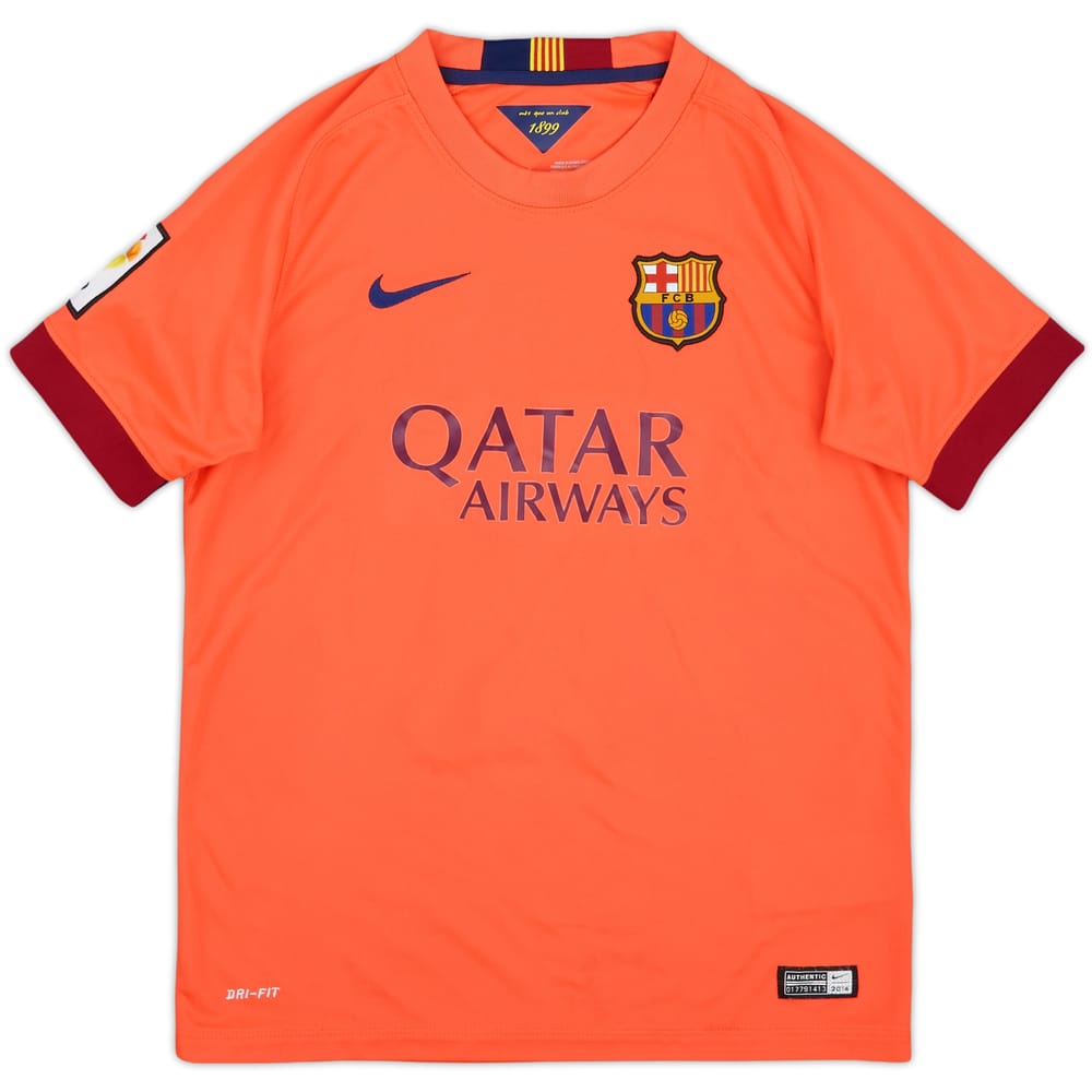 2014-15 Barcelona Away Shirt - 10/10 - (L.Boys)