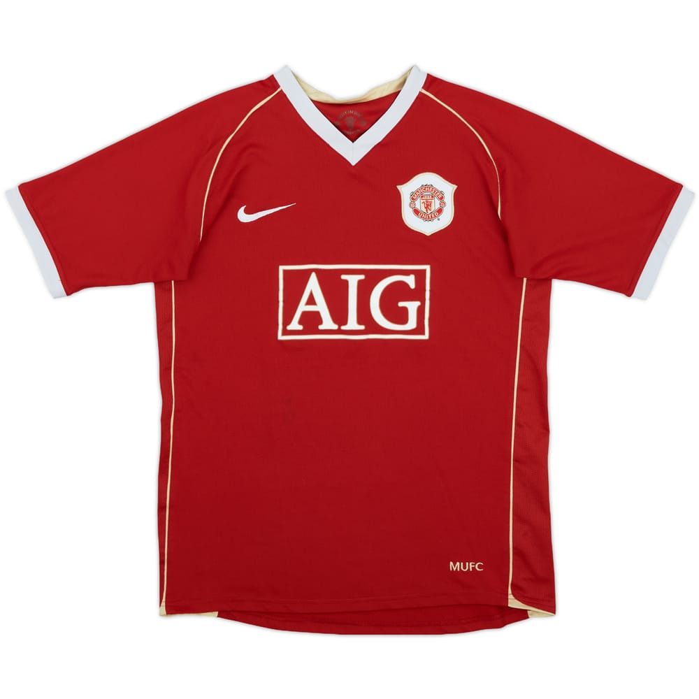 2006-07 Manchester United Home Shirt - 6/10 - (XL.Boys)