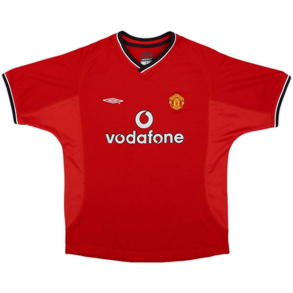 2000-02 Manchester United Home Shirt - 8/10 - (L.Boys)