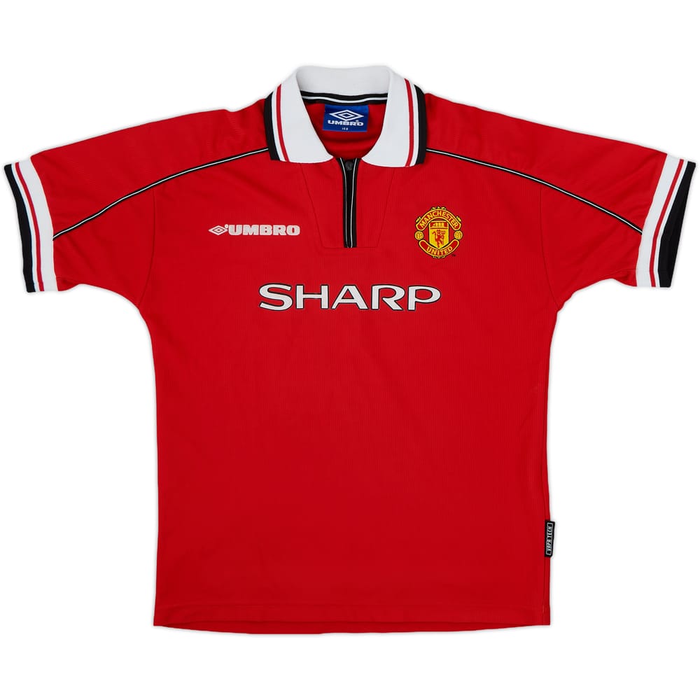 1998-00 Manchester United Home Shirt - 9/10 - (L.Boys)