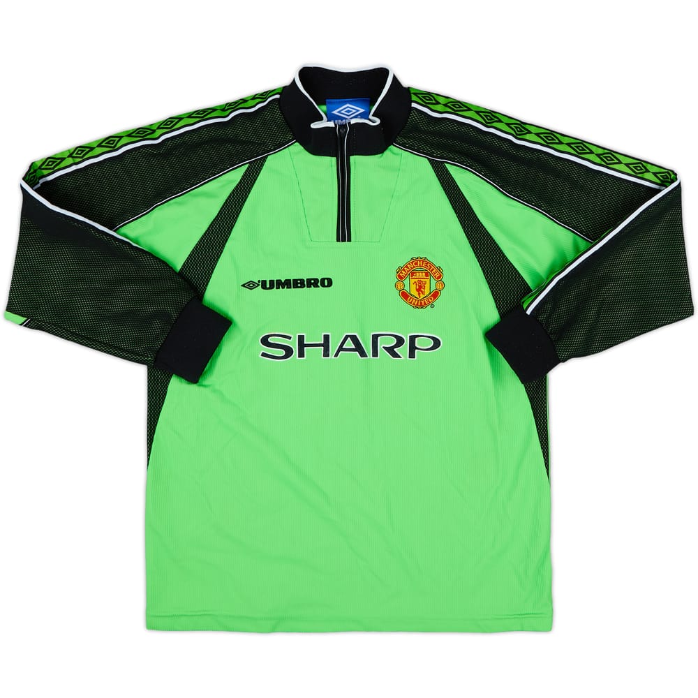 1998-99 Manchester United GK Shirt - 9/10 - (L.Boys)