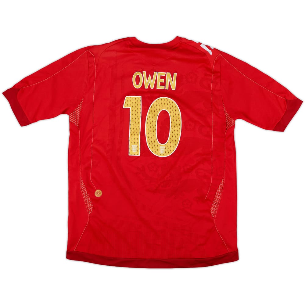 2006-08 England Away Shirt Owen #10 - 7/10 - (L.Boys)