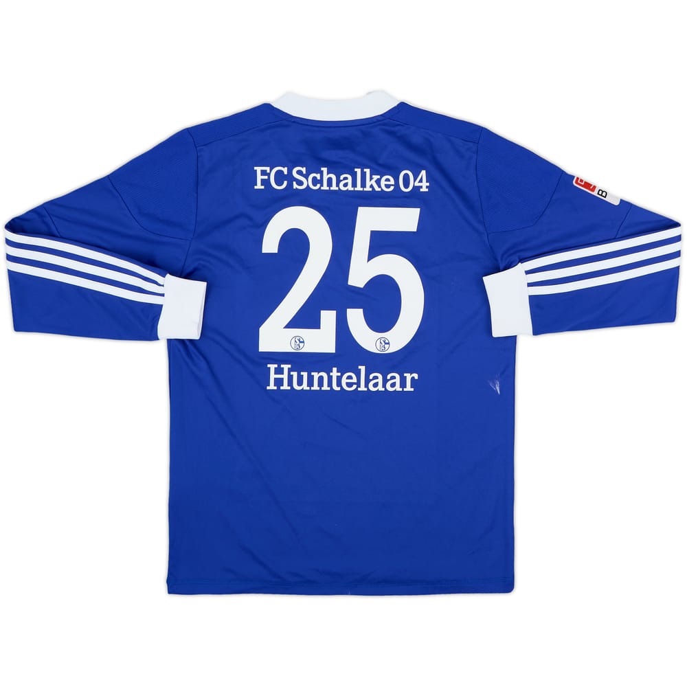 2012-14 Schalke Home L/S Shirt Huntelaar #25 - 8/10 - (M.Boys)