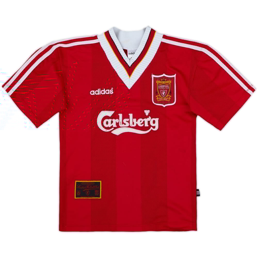 1995-96 Liverpool Home Shirt - 5/10 - (7-8 Years)