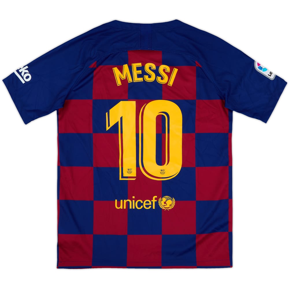 2019-20 Barcelona Home Shirt Messi #10 - 10/10 - (XL.Boys)