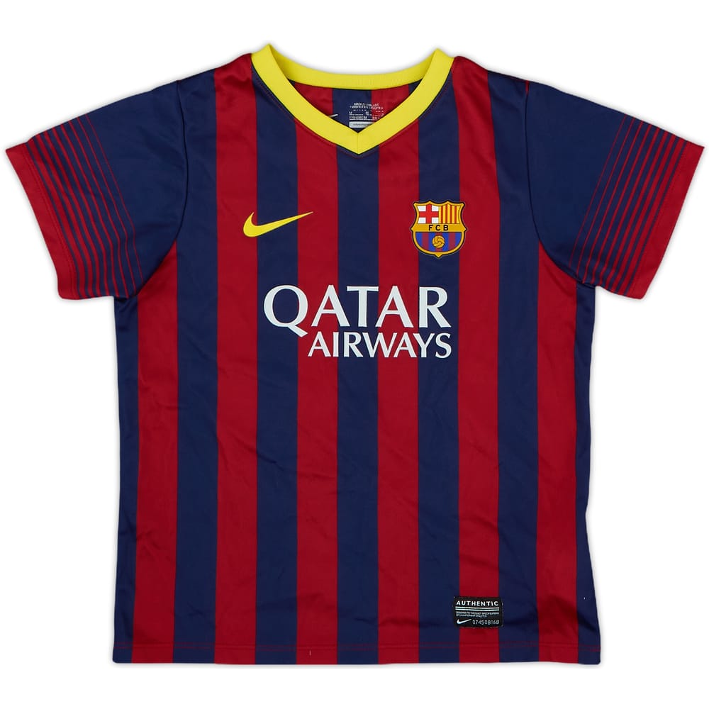 2013-14 Barcelona Basic Home Shirt - 9/10 - (5-6 Years)