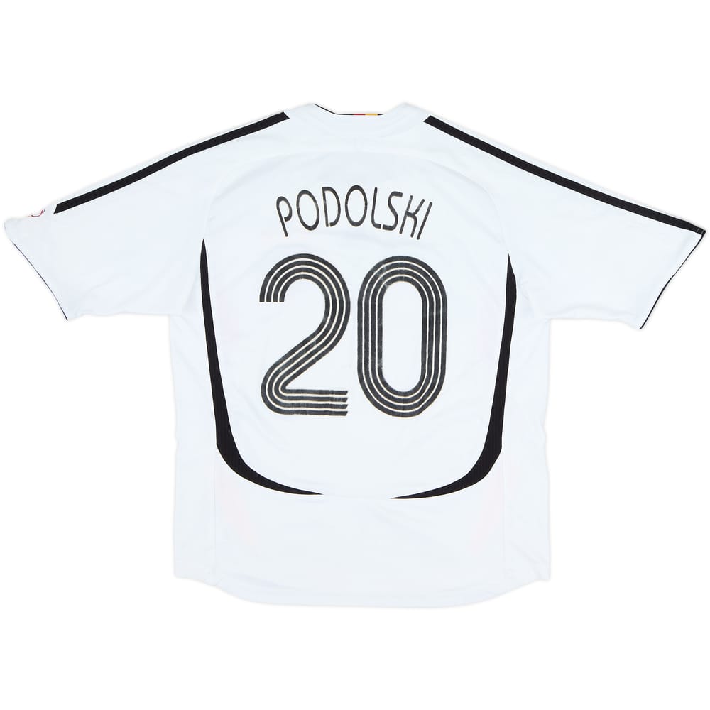 2005-07 Germany Home Shirt Podolski #20 - 6/10 - (M.Boys)
