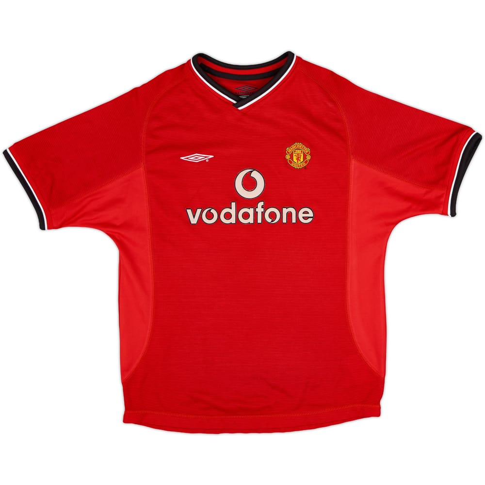2000-02 Manchester United Home Shirt - 8/10 - (L.Boys)