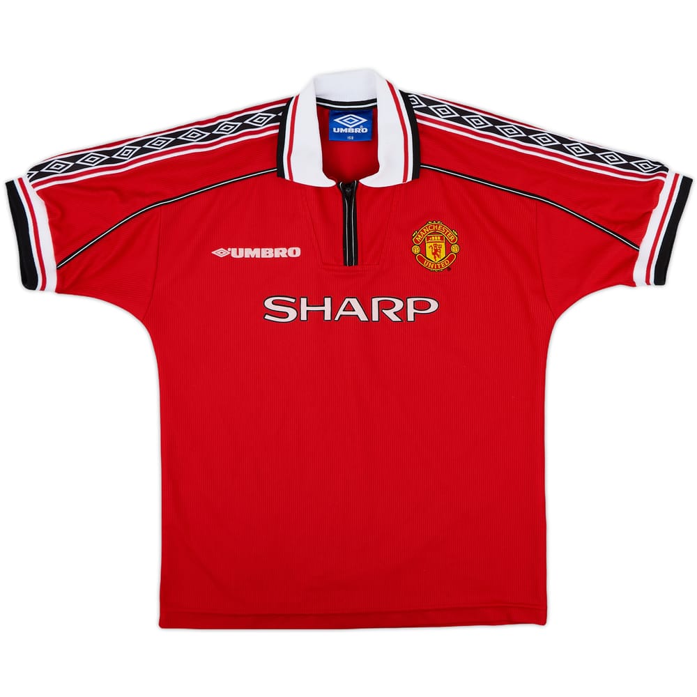 1998-00 Manchester United Home Shirt - 9/10 - (L.Boys)