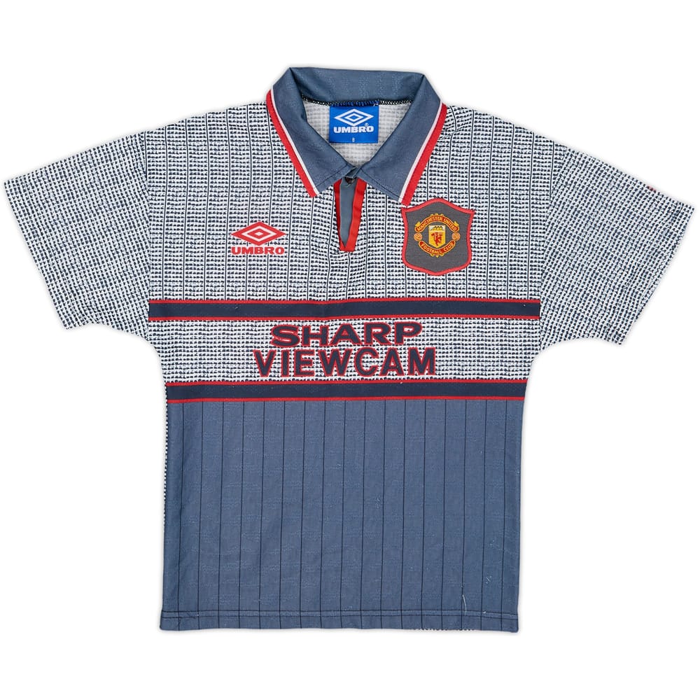 1995-96 Manchester United Away Shirt - 8/10 - (S.Boys)