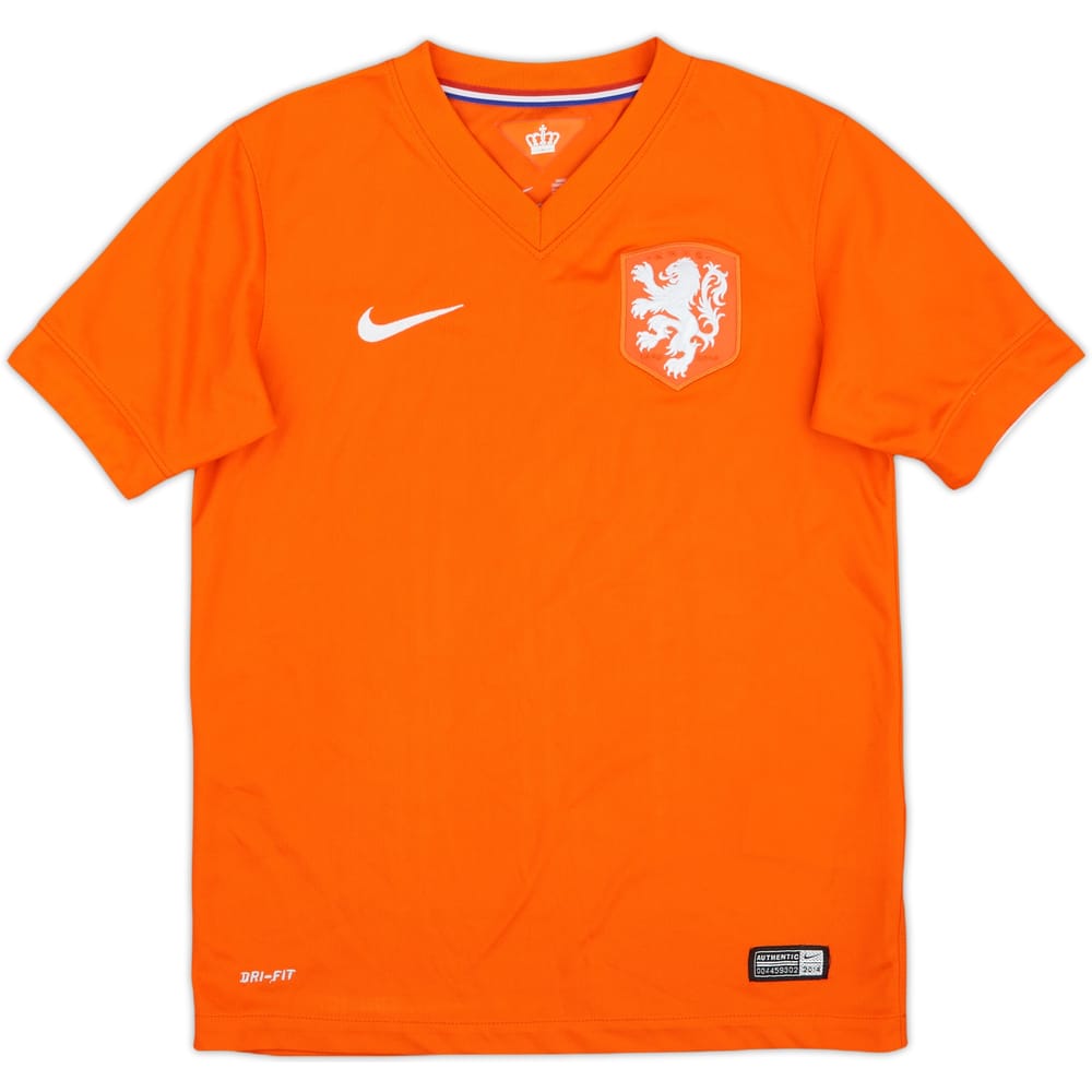 2014-15 Netherlands Home Shirt - 10/10 - (M.Boys)