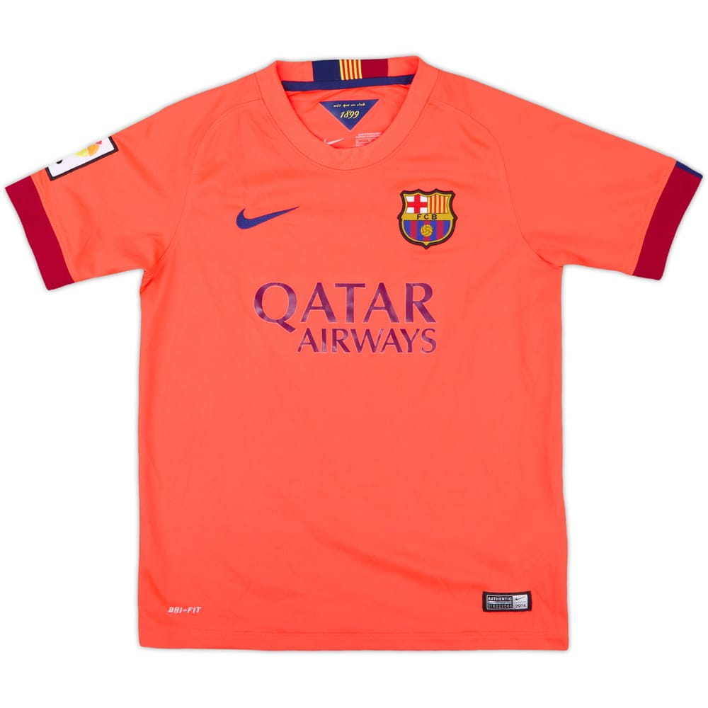 2014-15 Barcelona Away Shirt - 8/10 - (M.Boys)