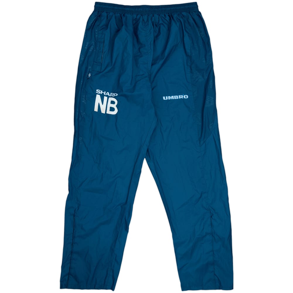 1996-97 Manchester United Umbro Staff Issue Track Pants/Bottoms 'NB' - 9/10 - (L)