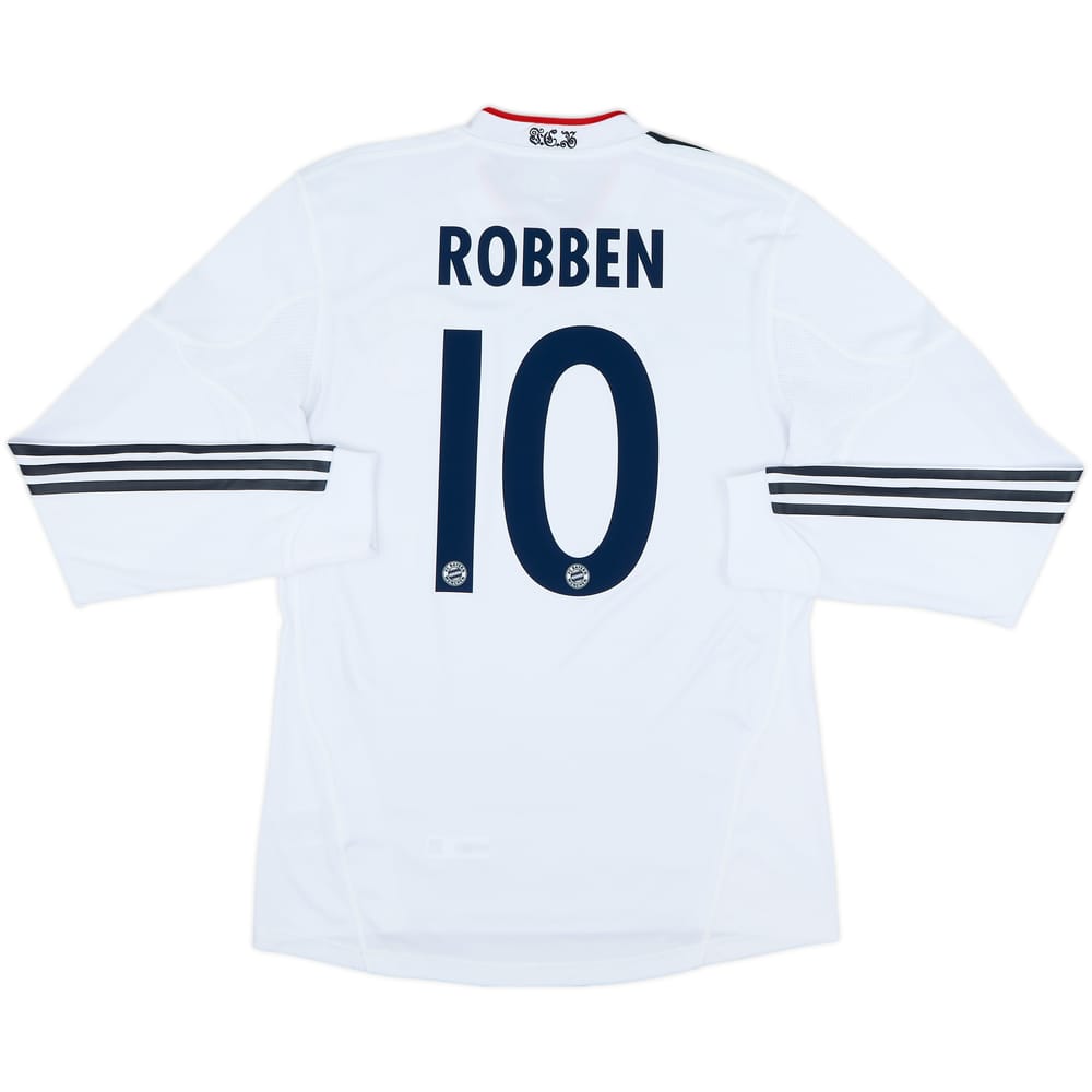 2010-11 Bayern Munich Player Issue Away L/S Shirt Robben #10 - 9/10 - (M)
