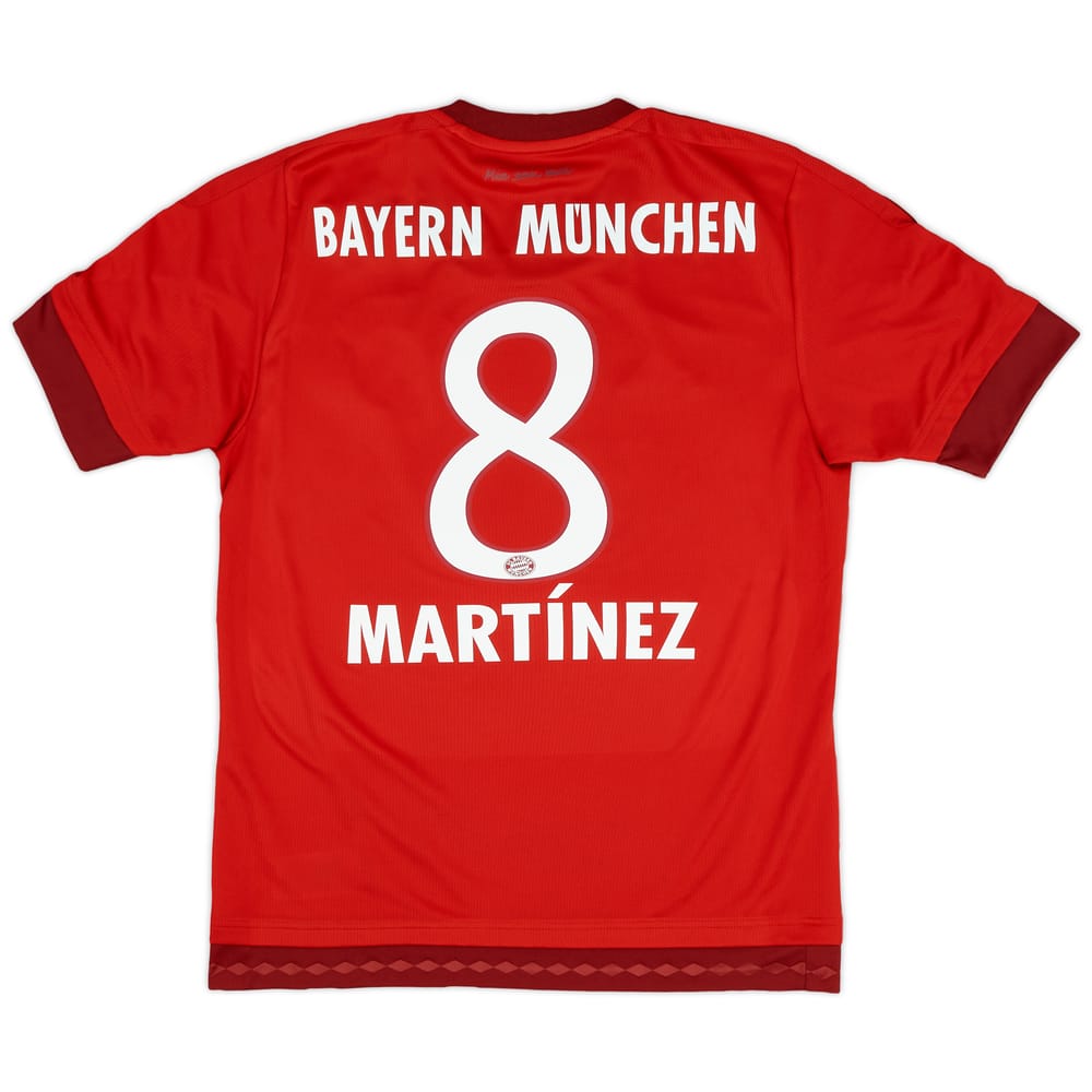 2015-16 Bayern Munich Home Shirt Martinez #8 - 9/10 - (S)