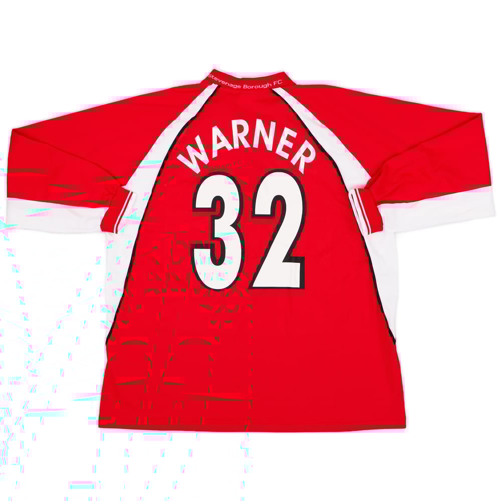2003-04 Stevenage Home L/S Shirt Warner #32 - 9/10 - (XL)