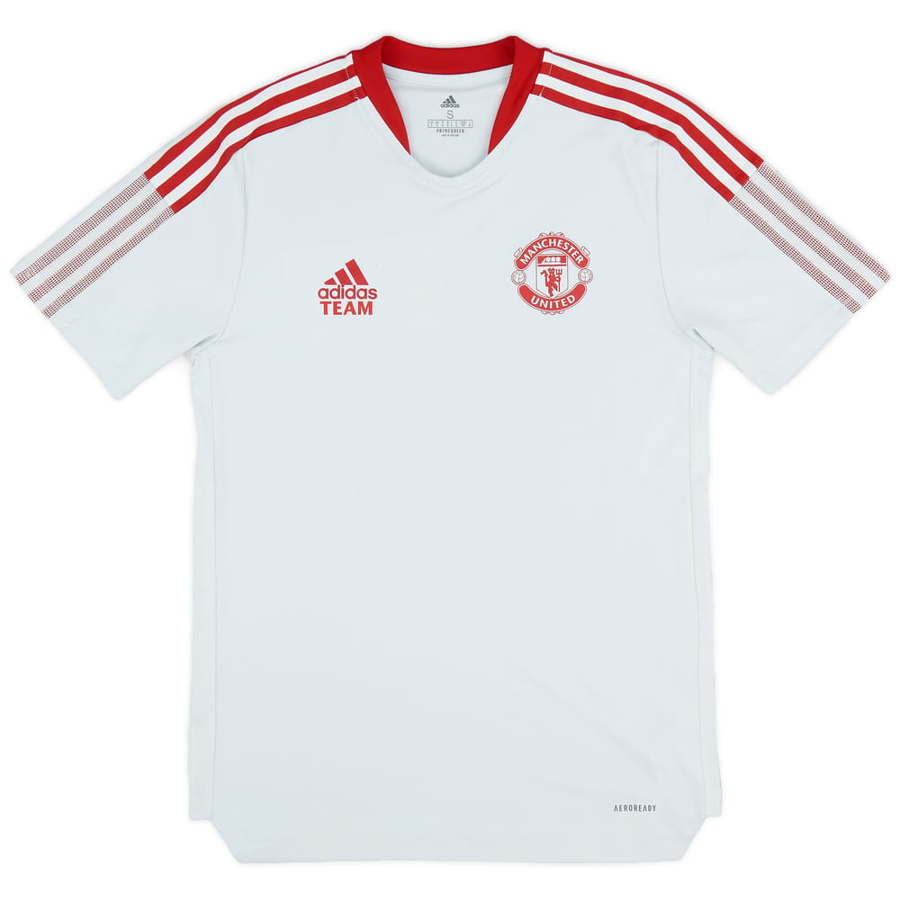 2021-22 Manchester United Staff Issue Training Shirt - 8/10 - (S)