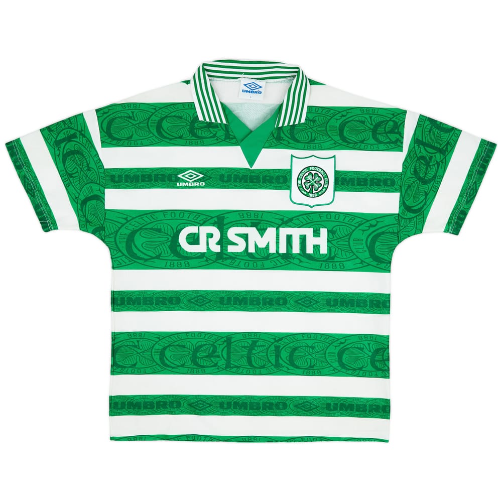 1995-97 Celtic Home Shirt - 8/10 - (L)