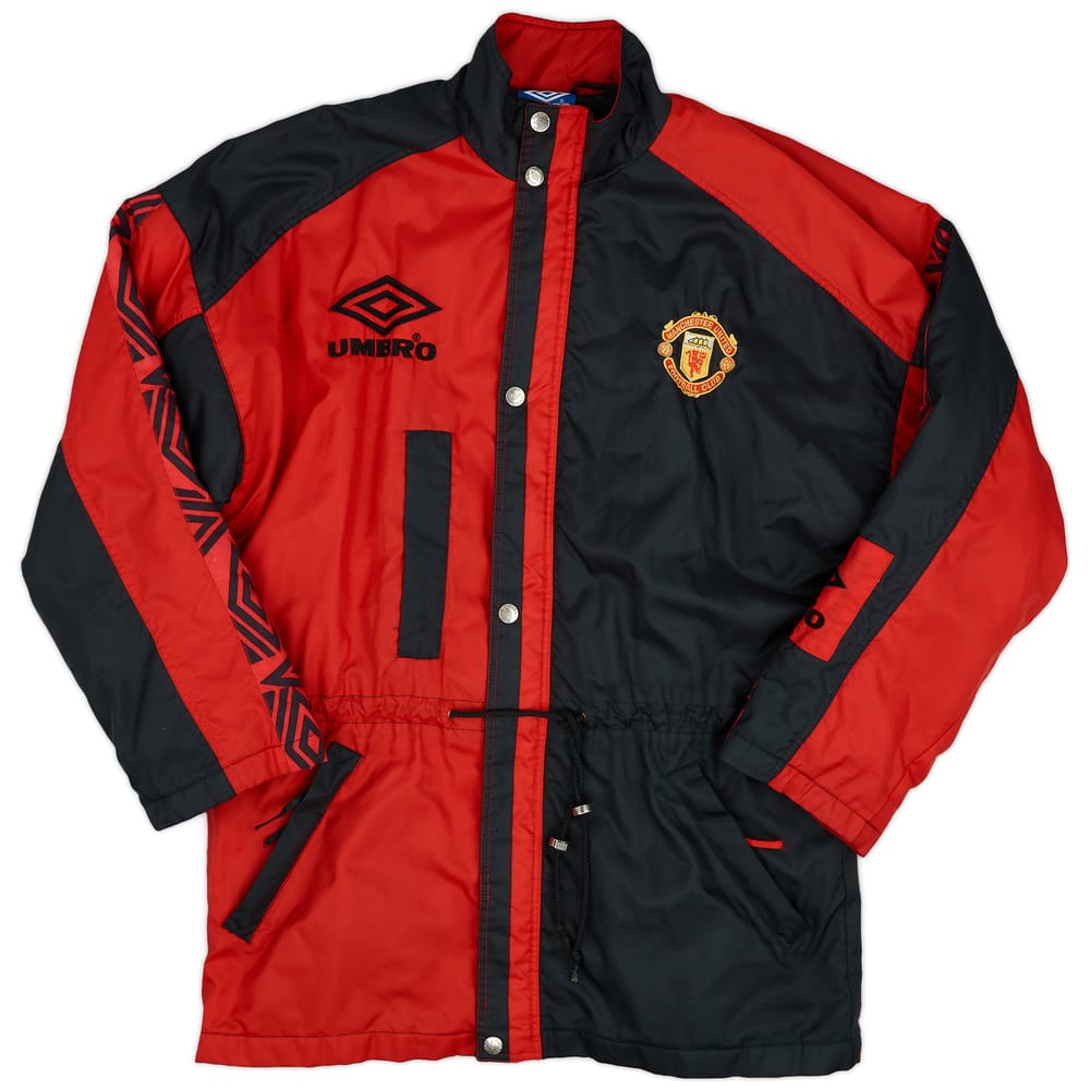 1995-97 Manchester United Umbro Padded Bench Coat - 9/10 - (M)