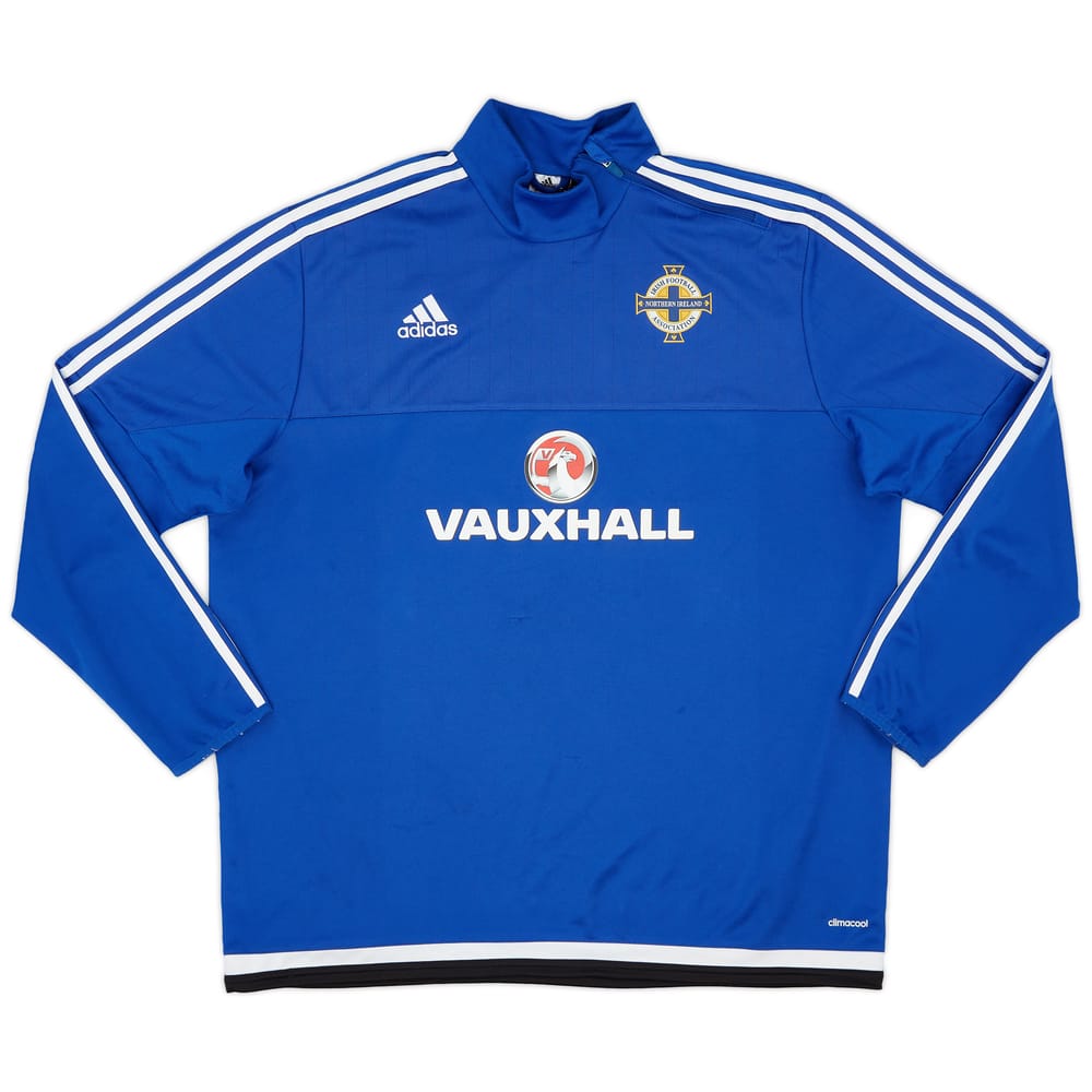 2015-16 Northern Ireland adidas 1/4 Zip Drill Top - 9/10 - (XXL)