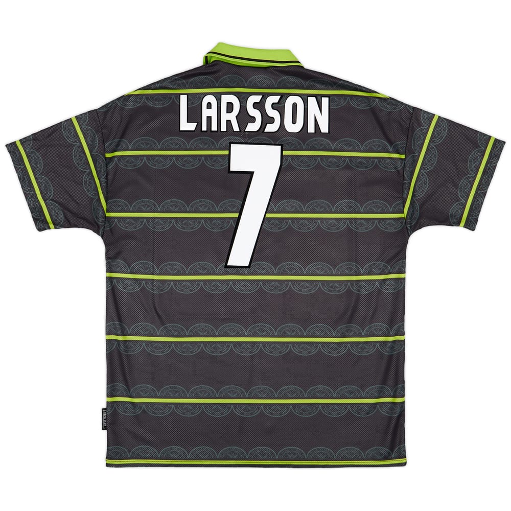 1998-99 Celtic Away Shirt Larsson #7 - 8/10 - (XL)
