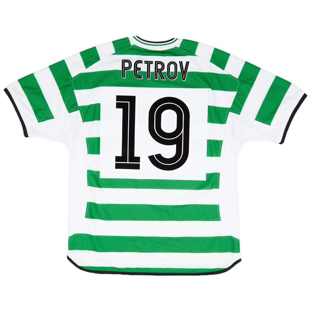 2001-03 Celtic Home Shirt Petrov #19 - 9/10 - (XL)