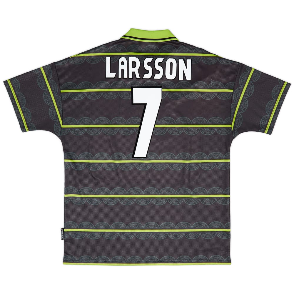 1998-99 Celtic Away Shirt Larsson #7 - 8/10 - (XL)