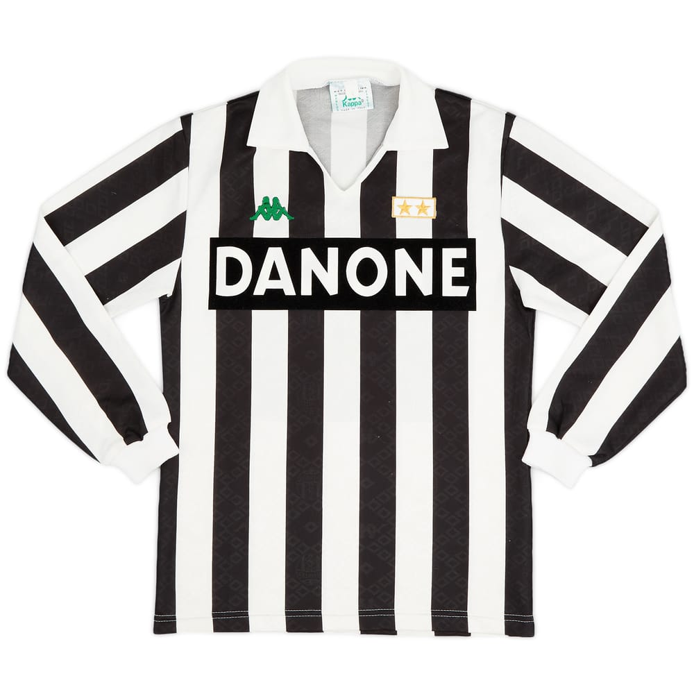 1991-92 Juventus Home L/S Shirt - 9/10 - (S)
