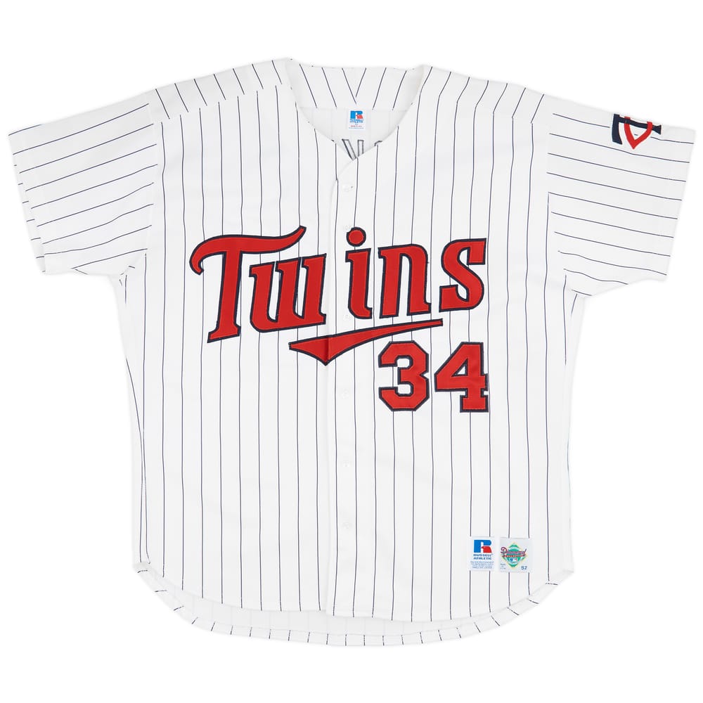 1992-95 Minnesota Twins Puckett #34 Authentic Russell Athletic Home Jersey (Excellent) XXL