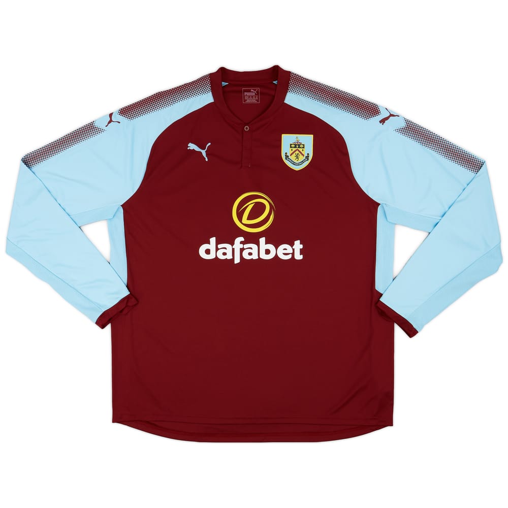 2017-18 Burnley Home L/S Shirt - 9/10 - (3XL)