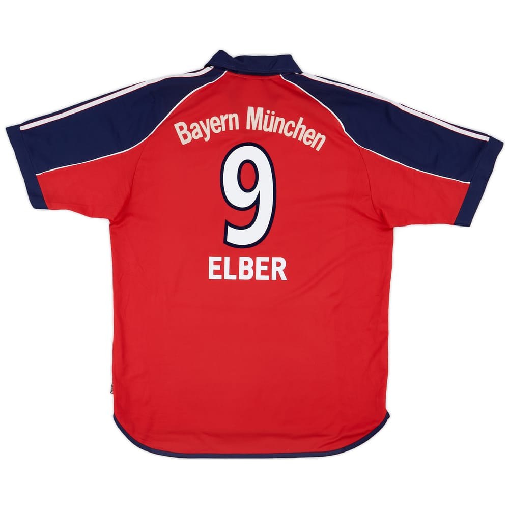 1999-01 Bayern Munich Home Shirt Elber #9 - 6/10 - (XL)