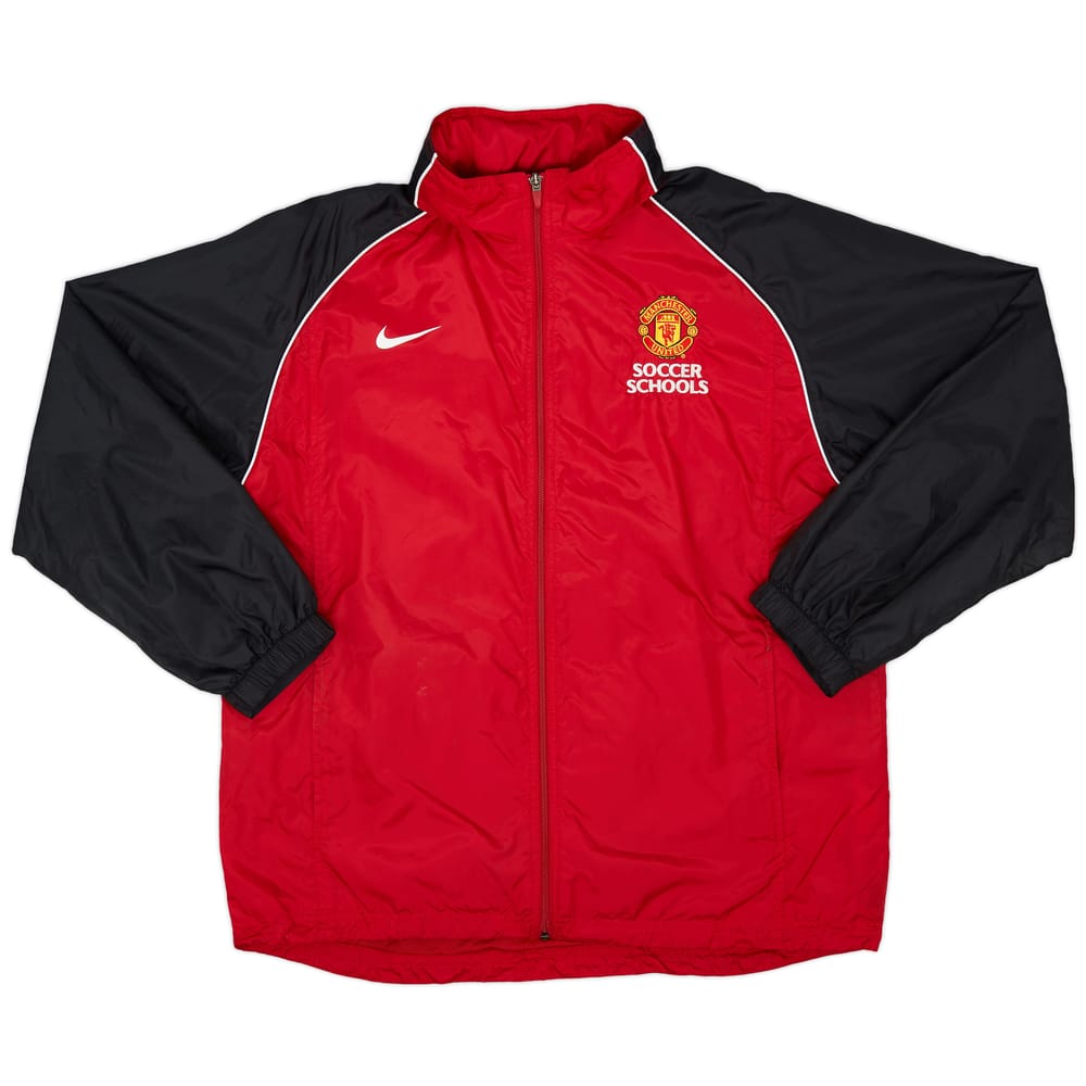 2011-12 Manchester United Soccer Schools Nike Hooded Track Jacket - 8/10 - (L)
