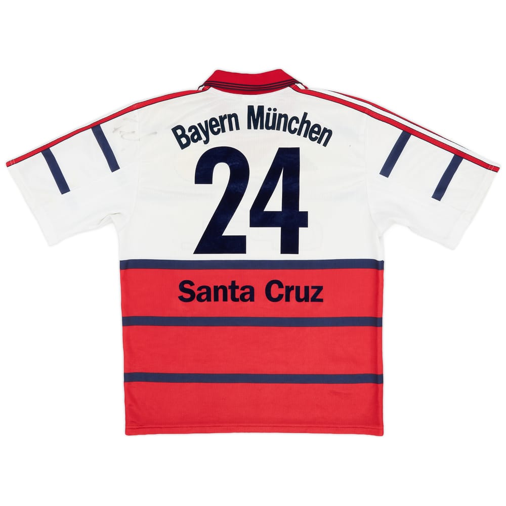 1998-00 Bayern Munich Signed Away Shirt Santa Cruz #24 - 6/10 - (M)