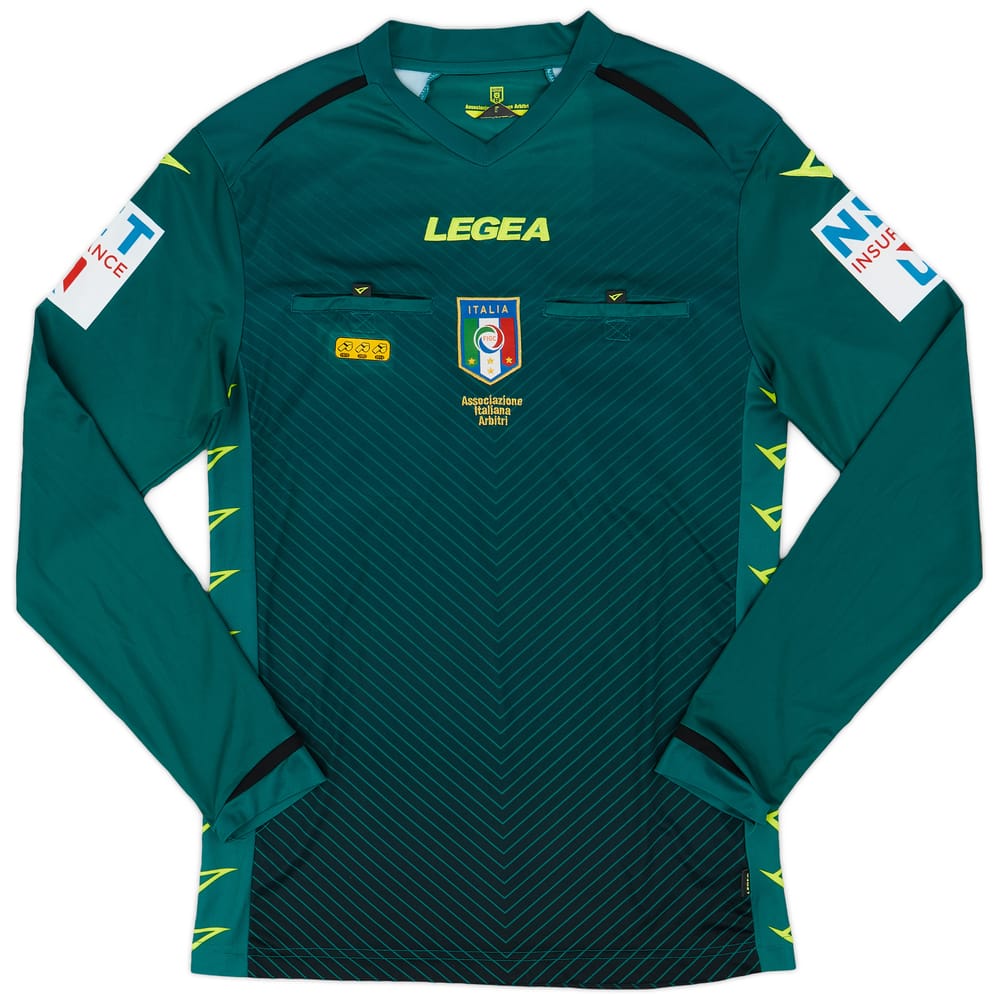 2020-21 FIGC Legea Referee Issue L/S Shirt - 9/10 - (L)