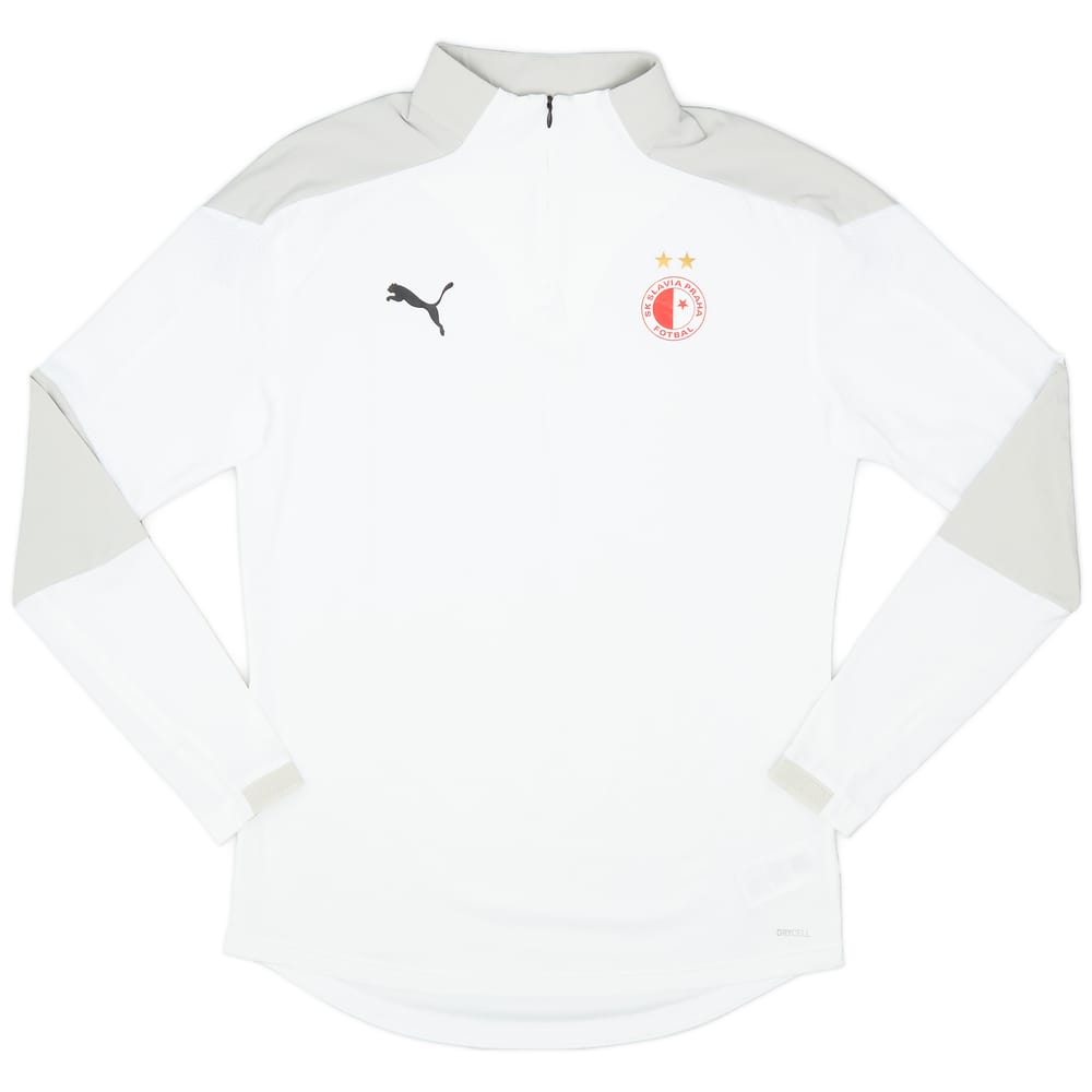 2019-20 Slavia Prague Puma 1/4 Zip Training Top - 9/10 - (M)