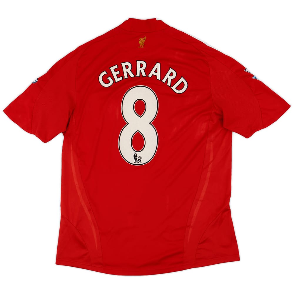 2008-10 Liverpool Home Shirt Gerrard #8 - 4/10 - (L)