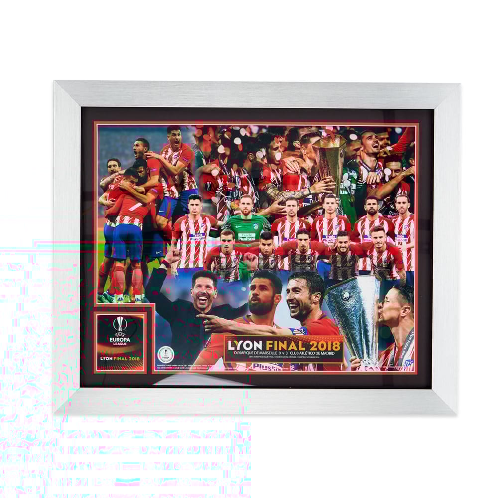 2018 Europa League Final Lyon Winners Framed Picture