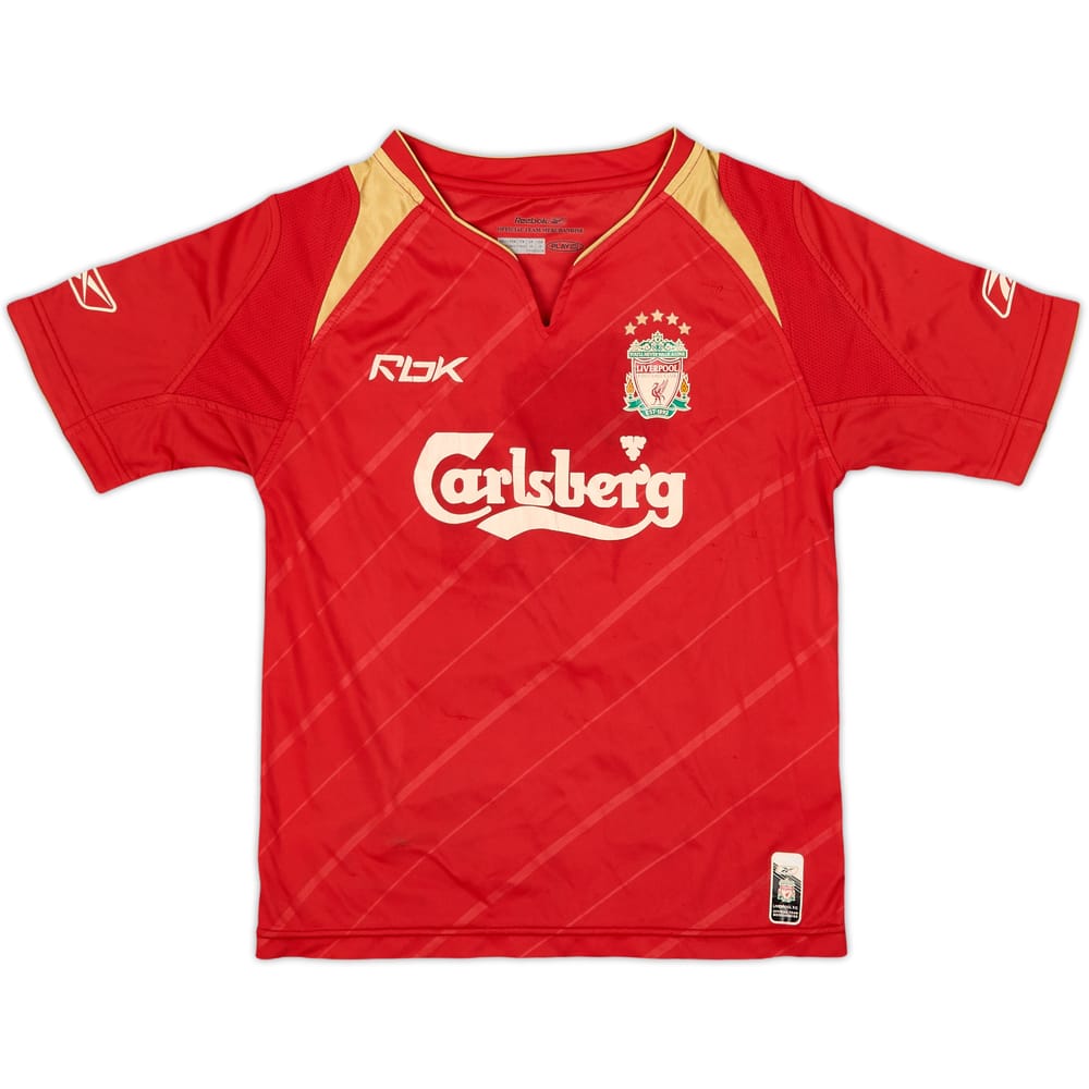 2005-06 Liverpool CL Home Shirt - 7/10 - (5-6 Years)