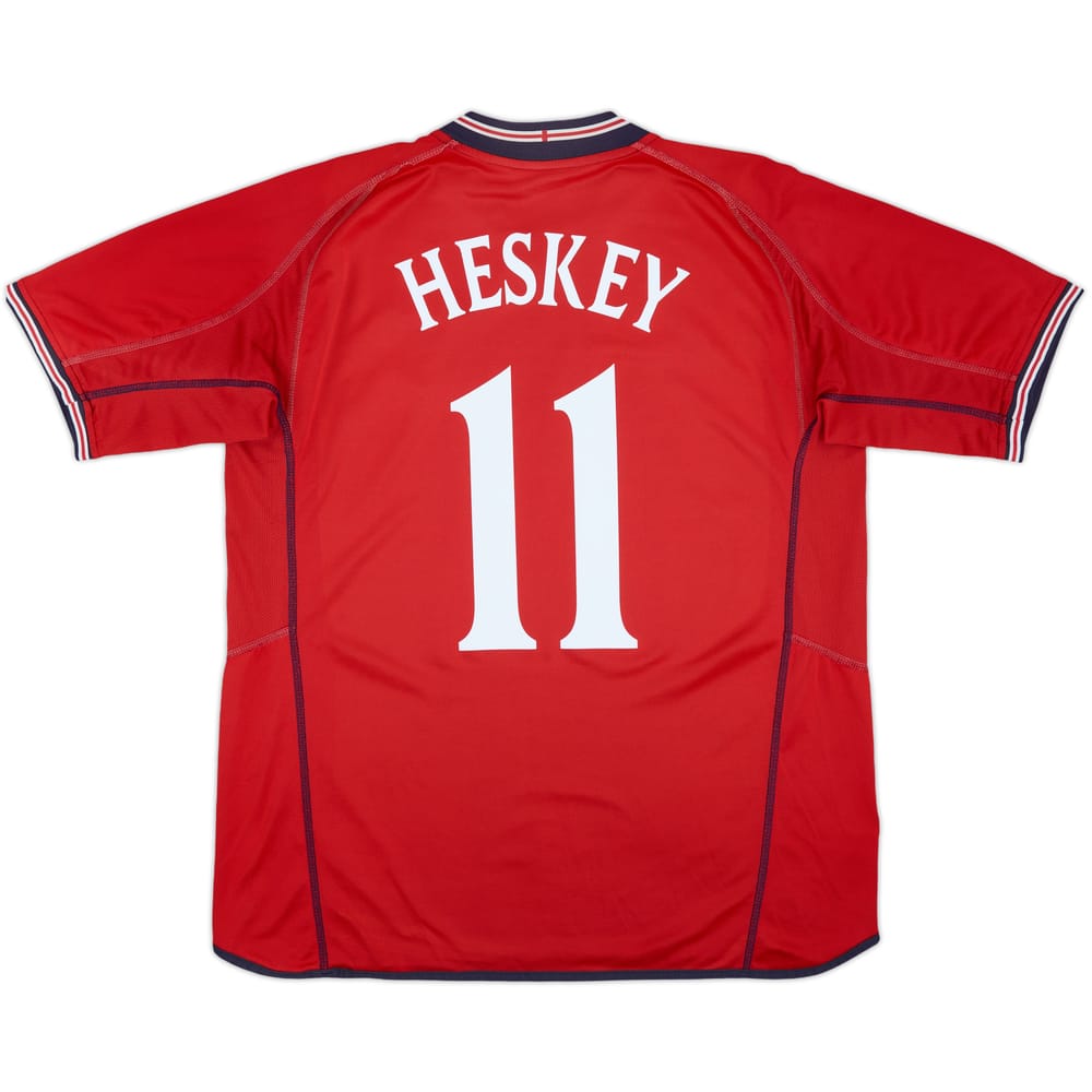 2002-04 England Away Shirt Heskey #11