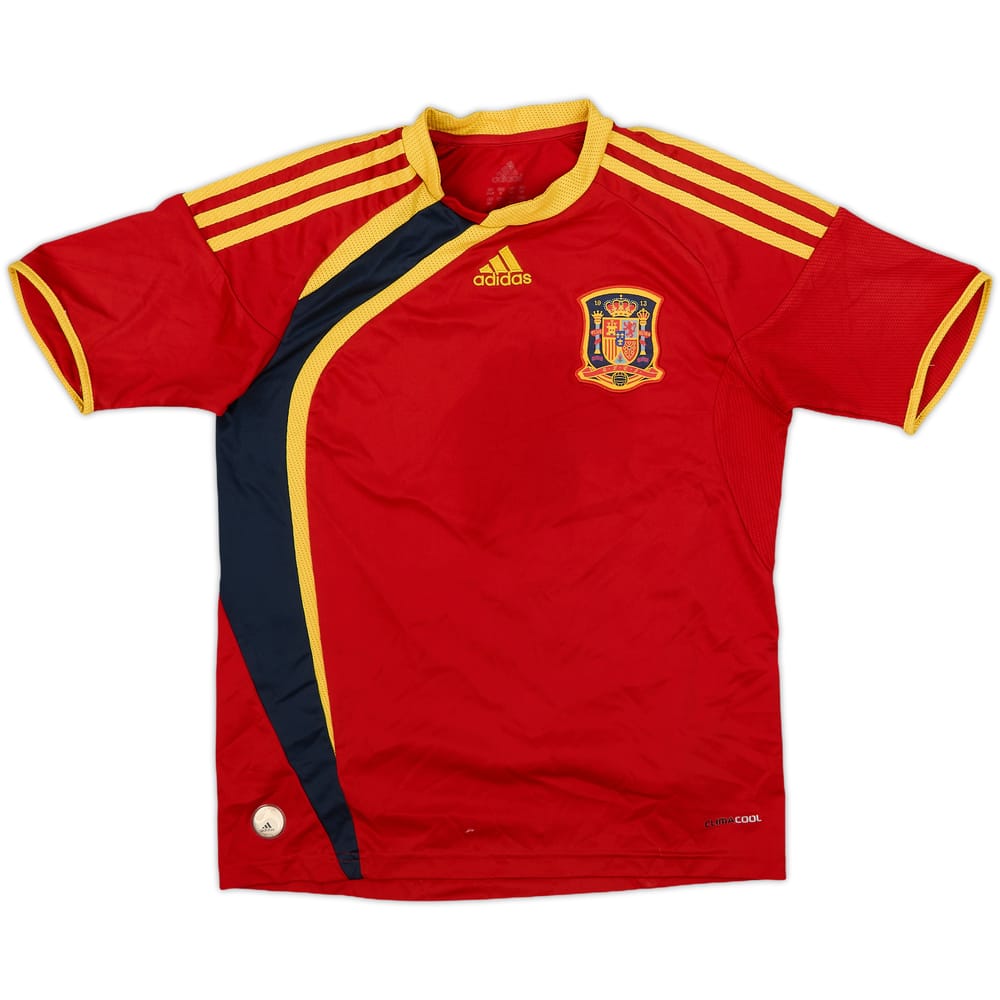 2009 Spain Home Shirt - 8/10 - (M.Boys)