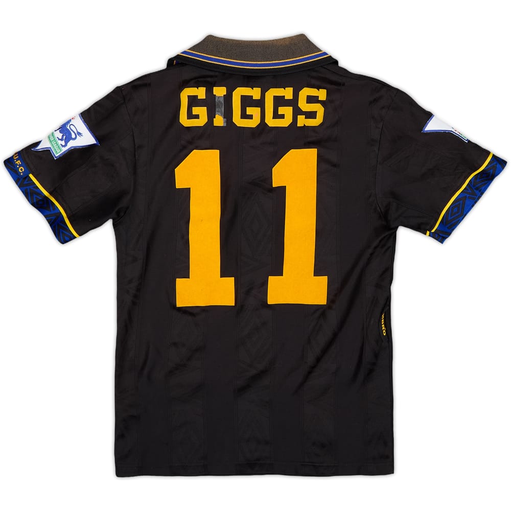 1993-95 Manchester United Away Shirt Giggs #11 - 5/10 - (S.Boys)