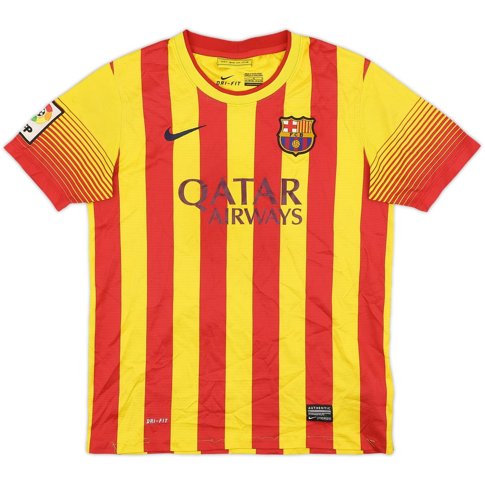 2013-15 Barcelona Away Shirt - 7/10 - (L.Boys)