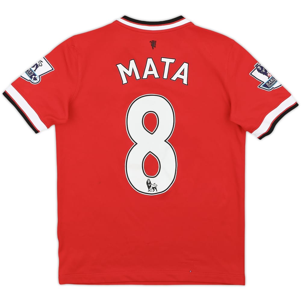 2014-15 Manchester United Home Shirt Mata #8 - 8/10 - (M.Boys)