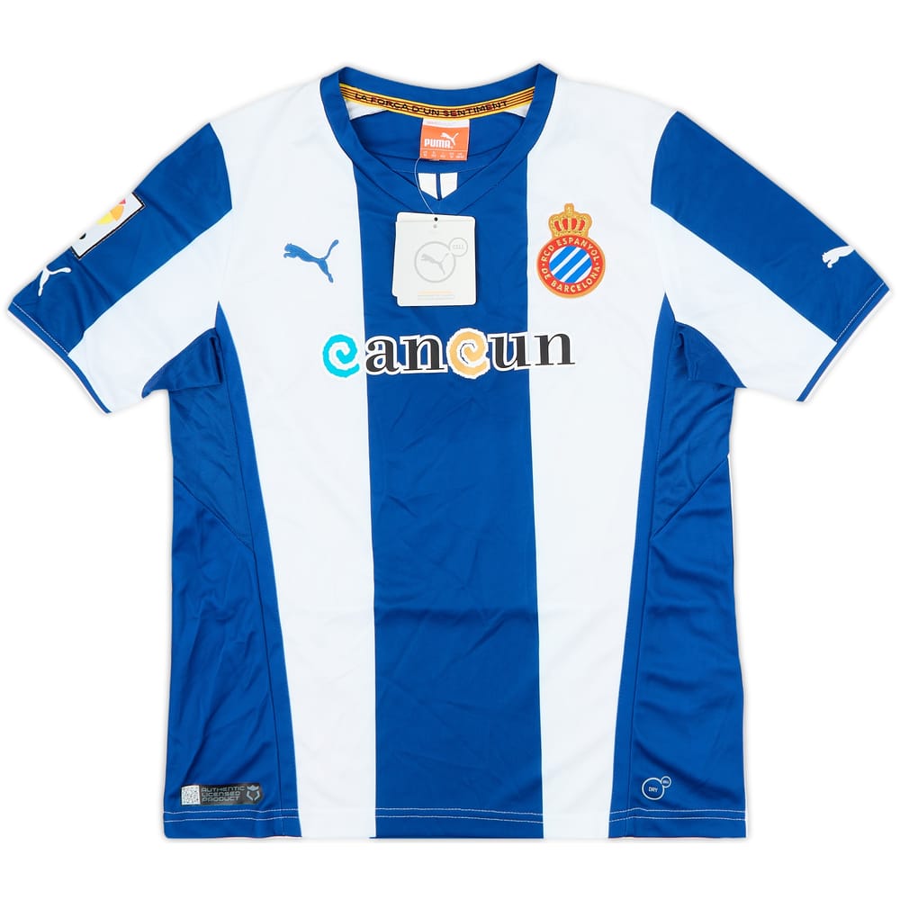 2013-14 Espanyol Home Shirt (L.Boys)
