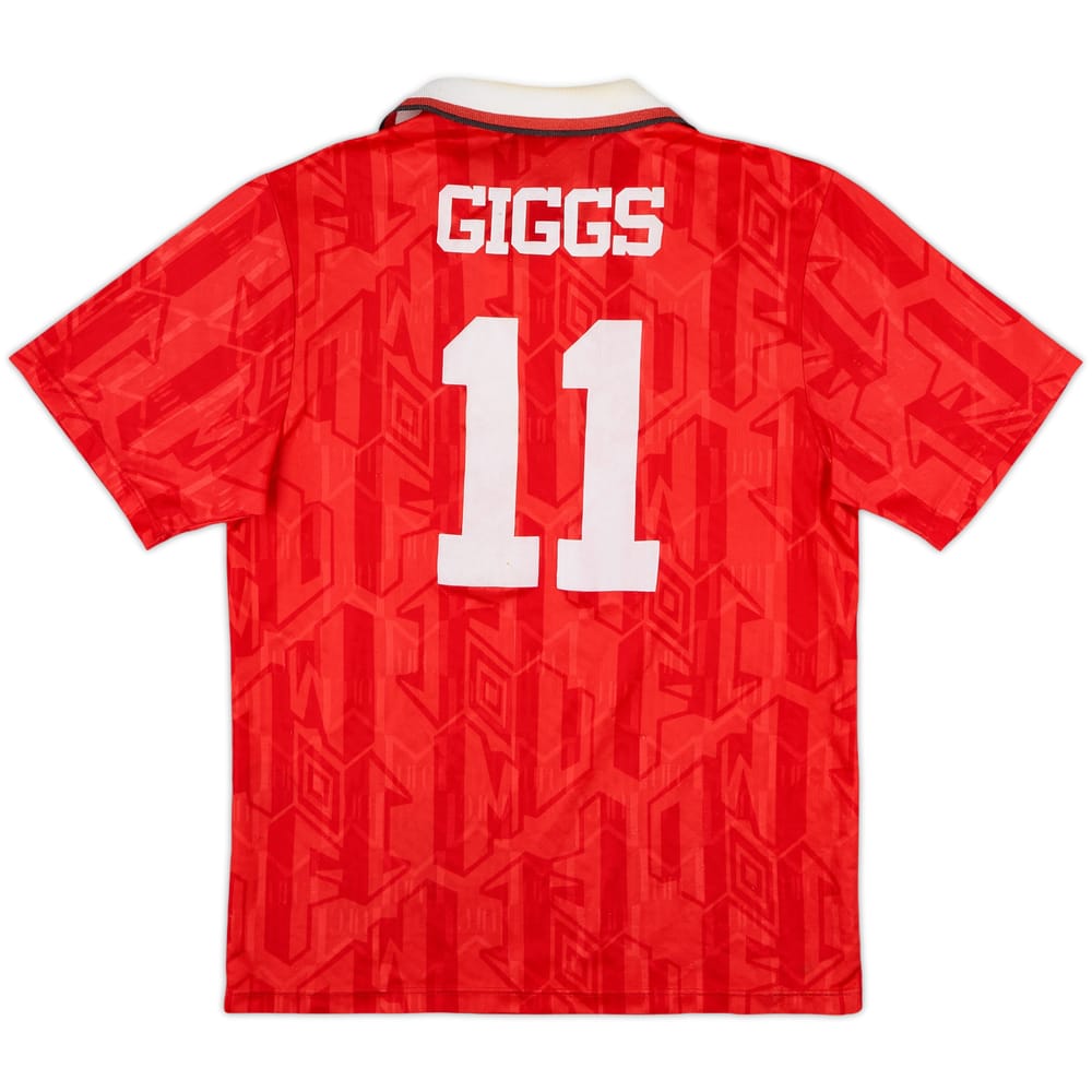 1992-94 Manchester United 'Champions' Home Shirt Giggs #11 - 8/10 - (S)