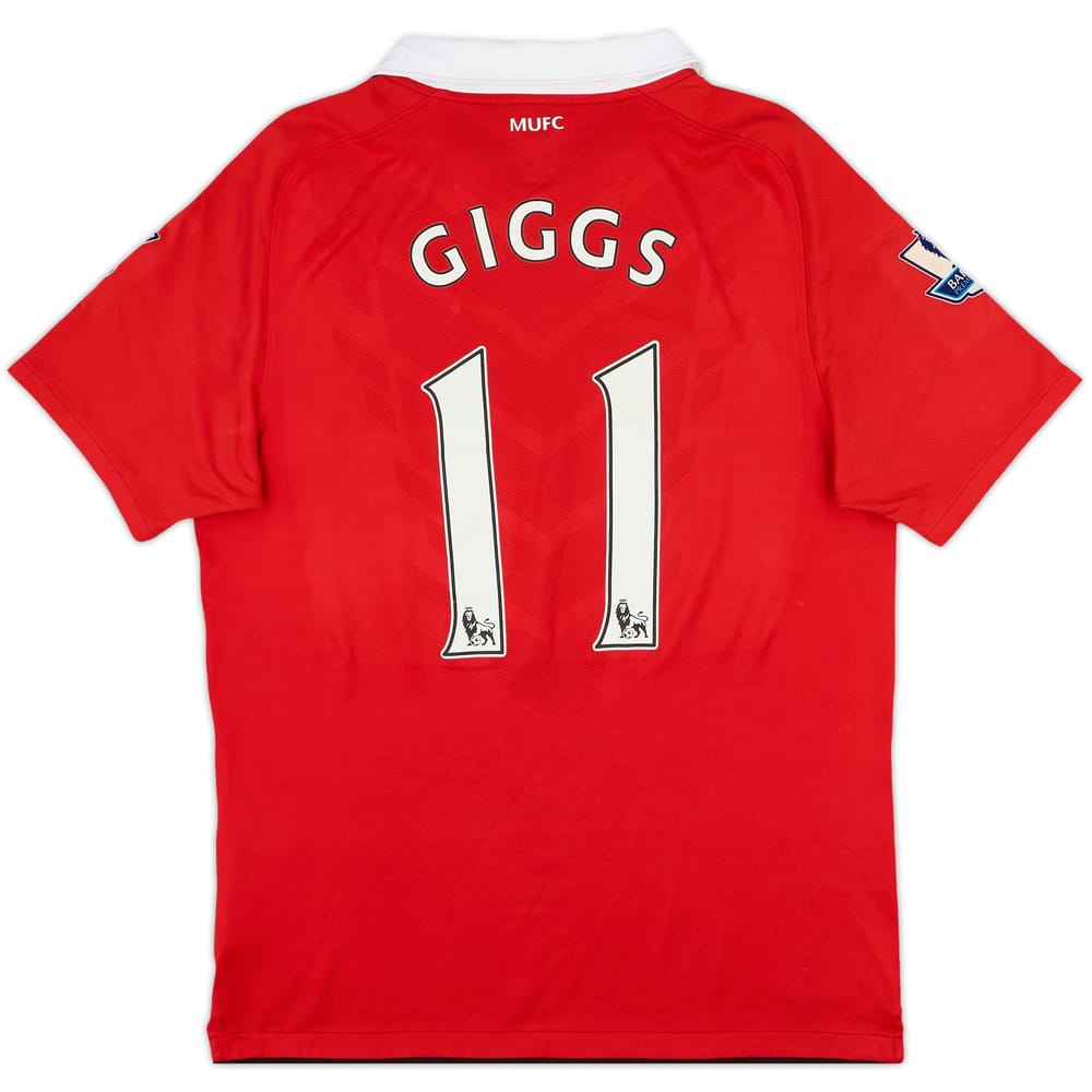 2010-11 Manchester United Home Shirt Giggs #11 - 7/10 - (M)