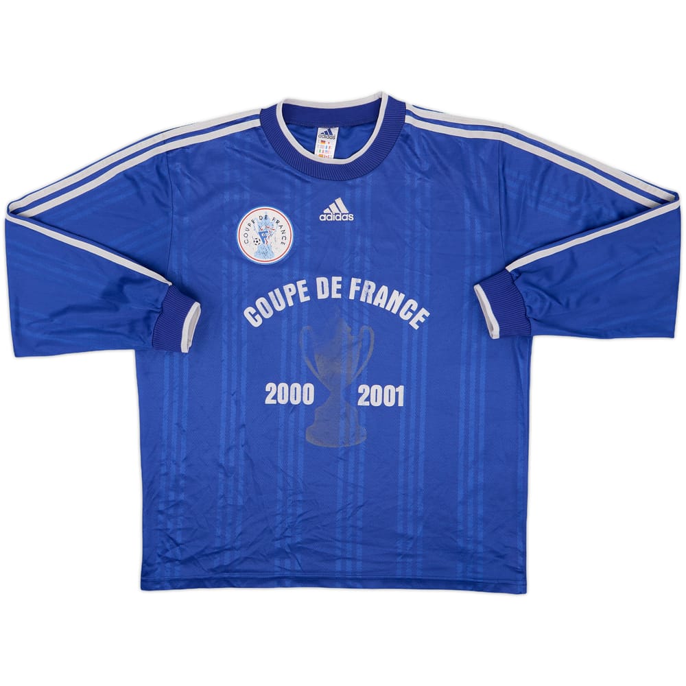 2000-01 Coupe de France adidas Template L/S Shirt #10 - 5/10 - (XL)