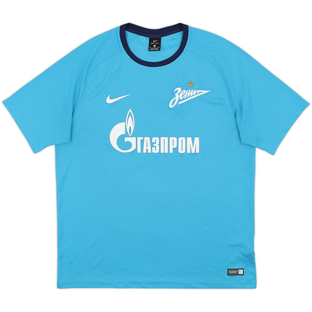 2017-18 Zenit St. Petersburg Basic Home Shirt - 9/10 - (XL)