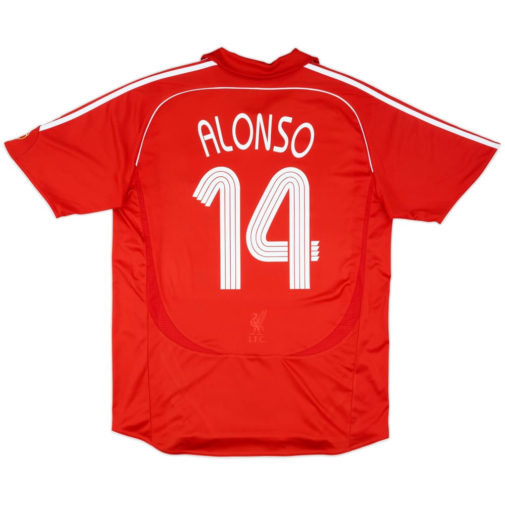 2006-08 Liverpool Home Shirt Alonso #14 - 7/10 - (XL)