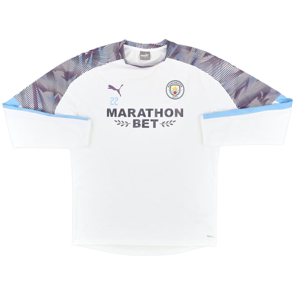 2019-20 Manchester City Player Issue Puma Drill Top #22 - 9/10 - (L)